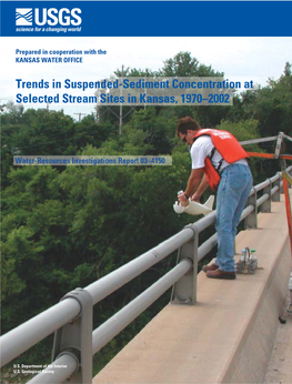 Trends in Suspended-Sediment Concentration at Selected Stream Sites in Kansas, 1970–2002