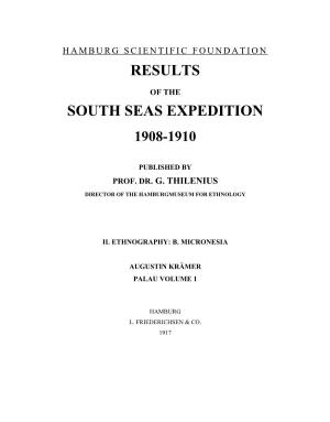 Results South Seas Expedition