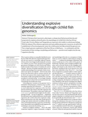 Understanding Explosive Diversification Through Cichlid Fish Genomics