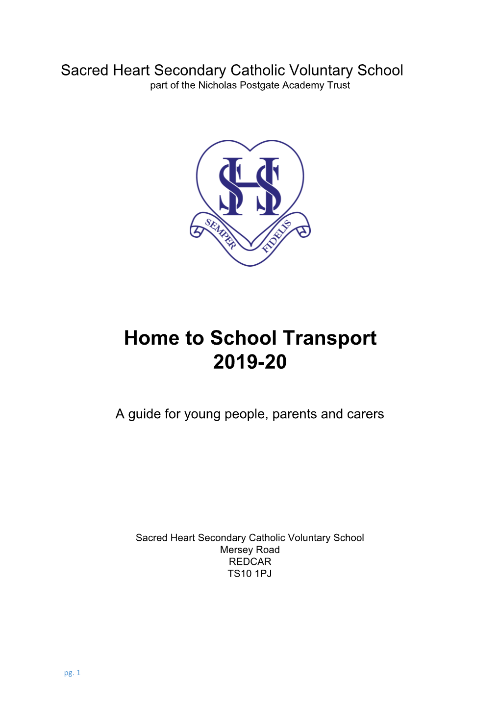 Home to School Transport 2019-20