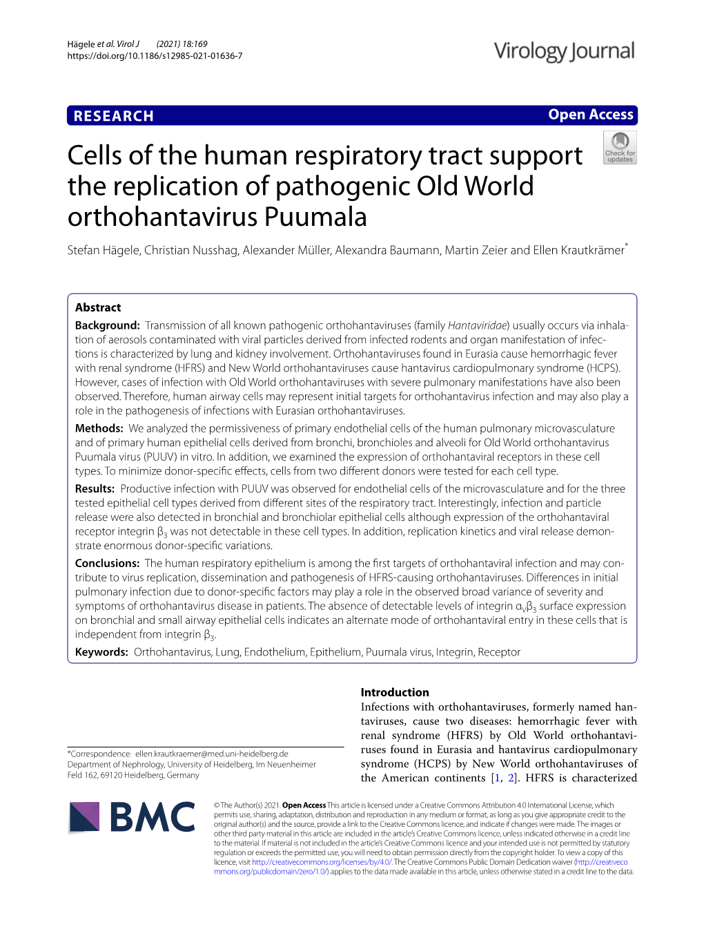Cells of the Human Respiratory Tract Support the Replication Of