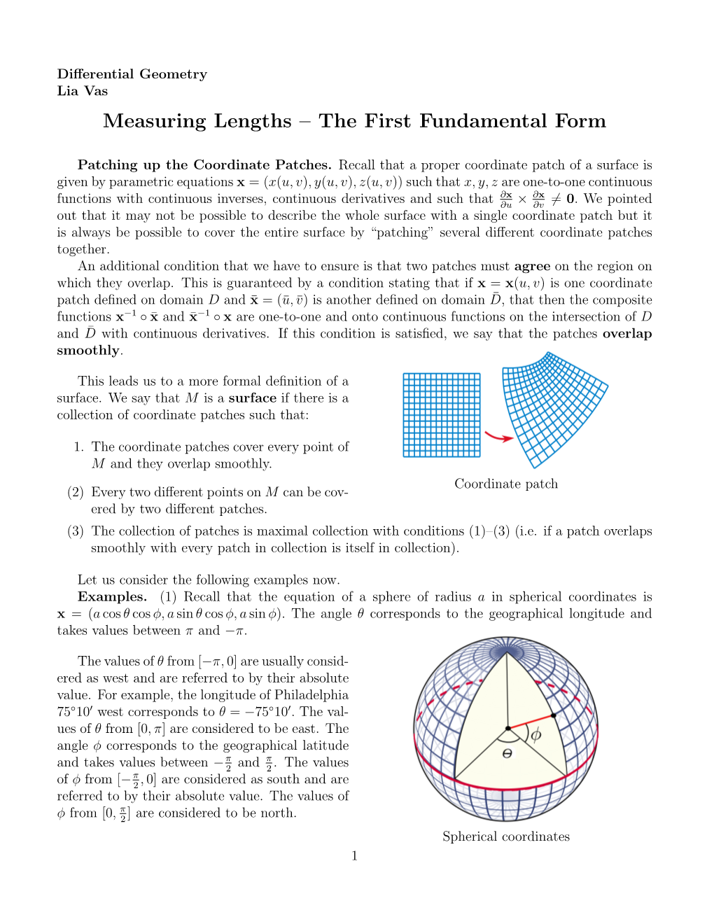 The First Fundamental Form