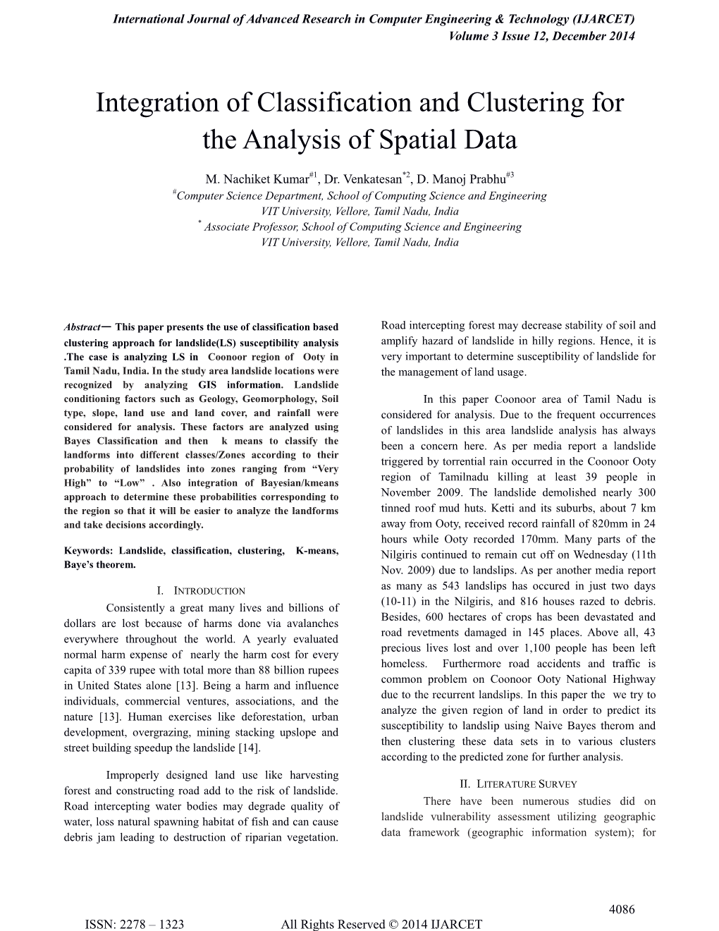 Integration of Classification and Clustering for the Analysis of Spatial Data
