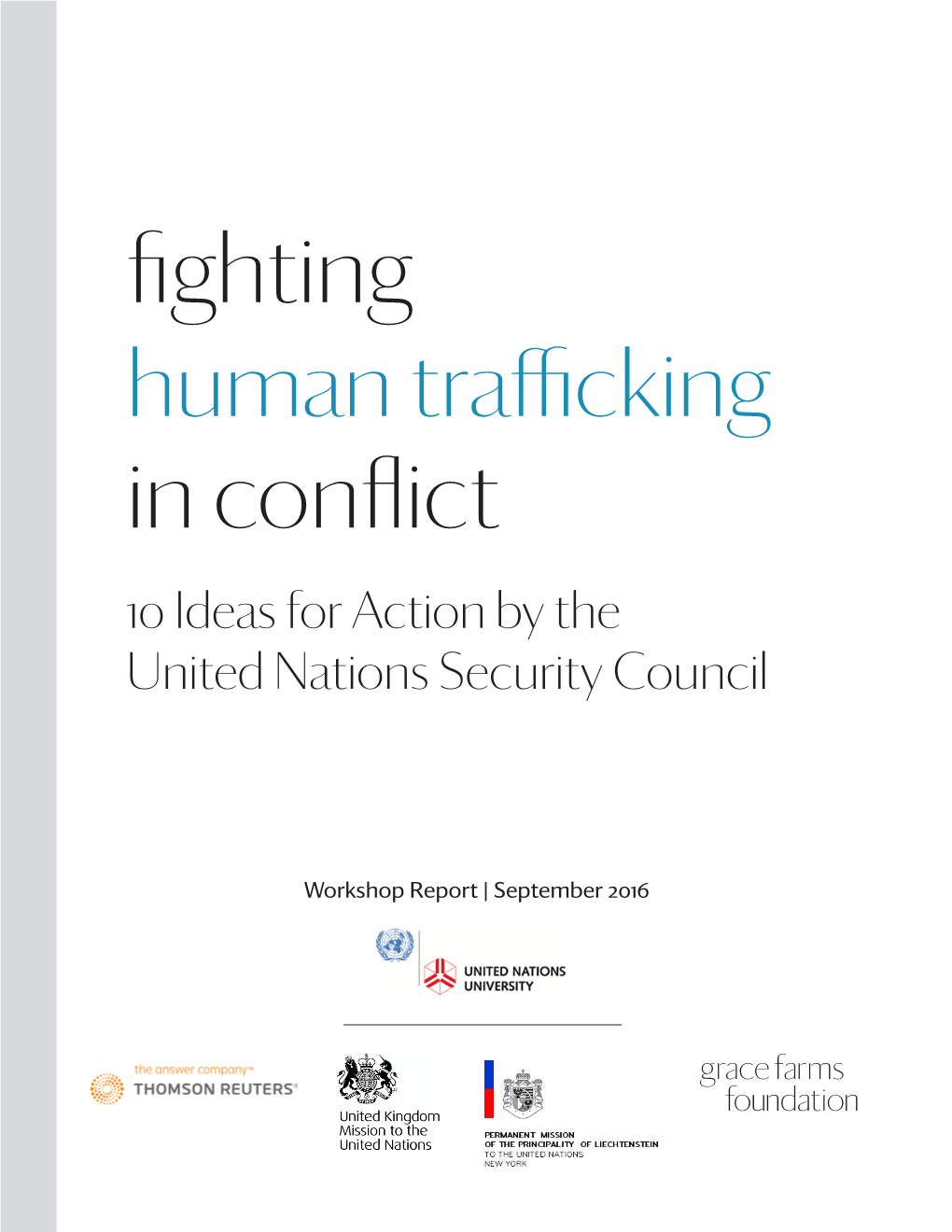 Fighting Human Trafficking in Conflict, Through Data Gathering and Sharing