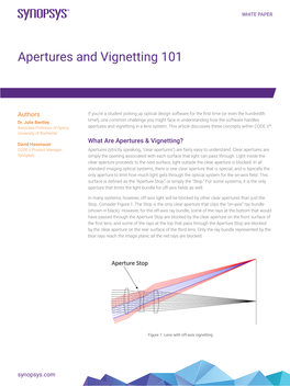 Apertures and Vignetting 101