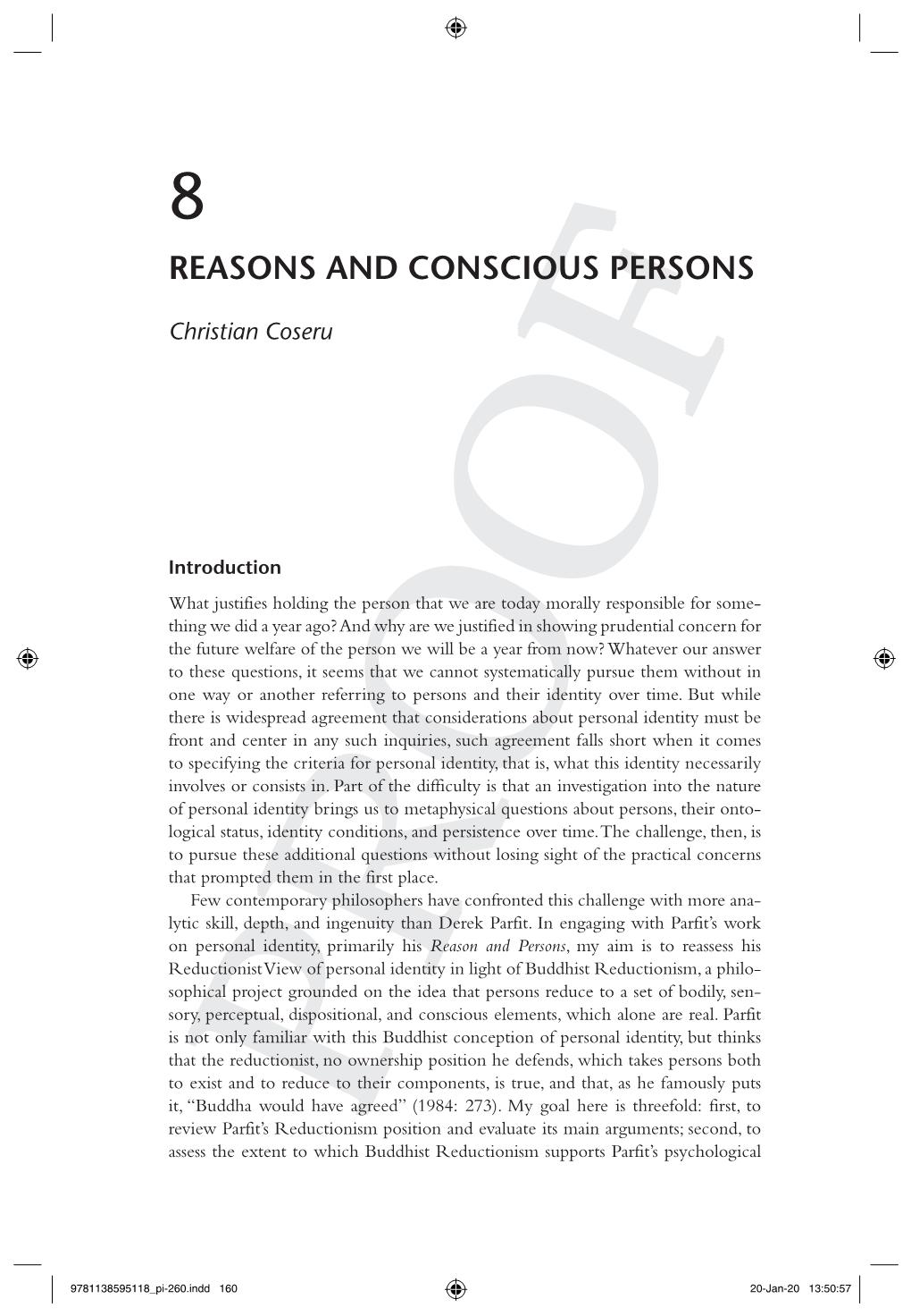 Reasons and Conscious Persons