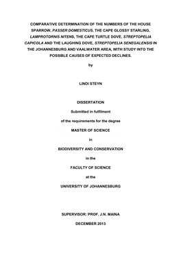 Comparative Determination of the Numbers of the House