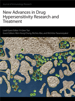 New Advances in Drug Hypersensitivity Research and Treatment