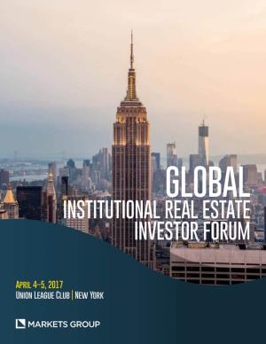 Institutional Real Estate Investor Forum