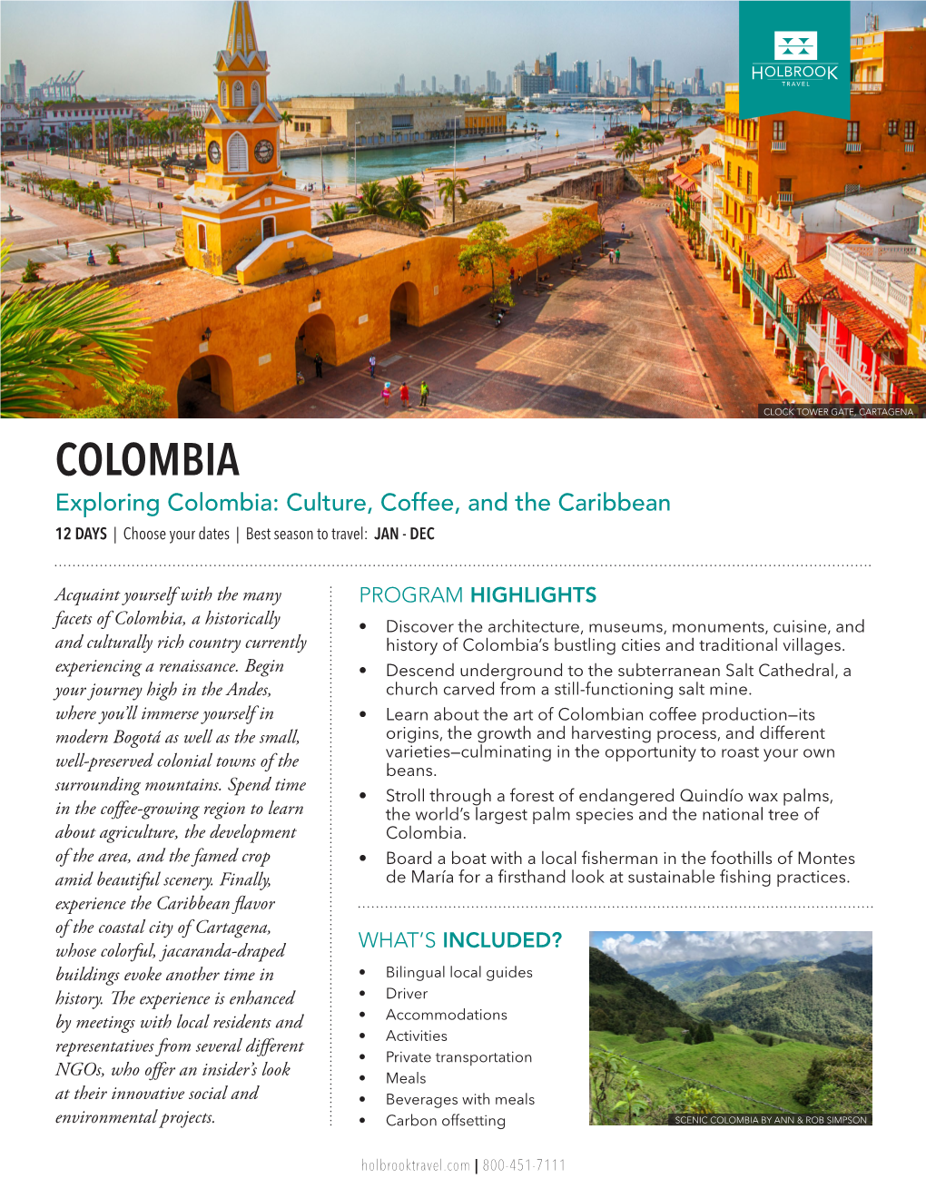 Exploring Colombia: Culture, Coffee, and the Caribbean 12 DAYS | Choose Your Dates | Best Season to Travel: JAN - DEC
