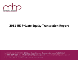 2011 UK Private Equity Transaction Report