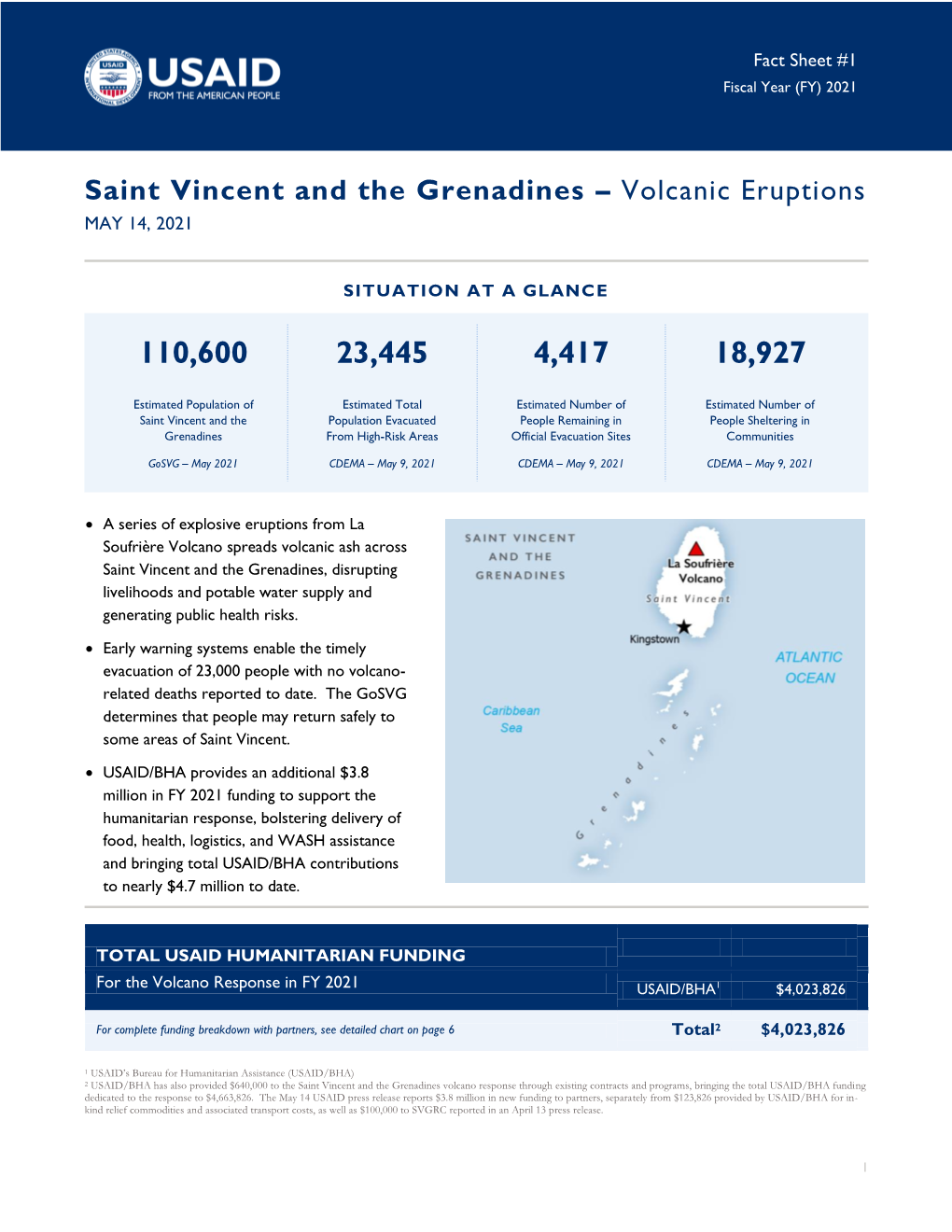 Saint Vincent and the Grenadines – Volcanic Eruptions MAY 14, 2021