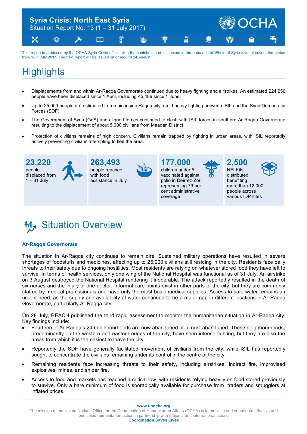 Ar Raqqa Sit Rep July No 13.Pdf
