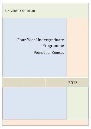 Foundation Courses