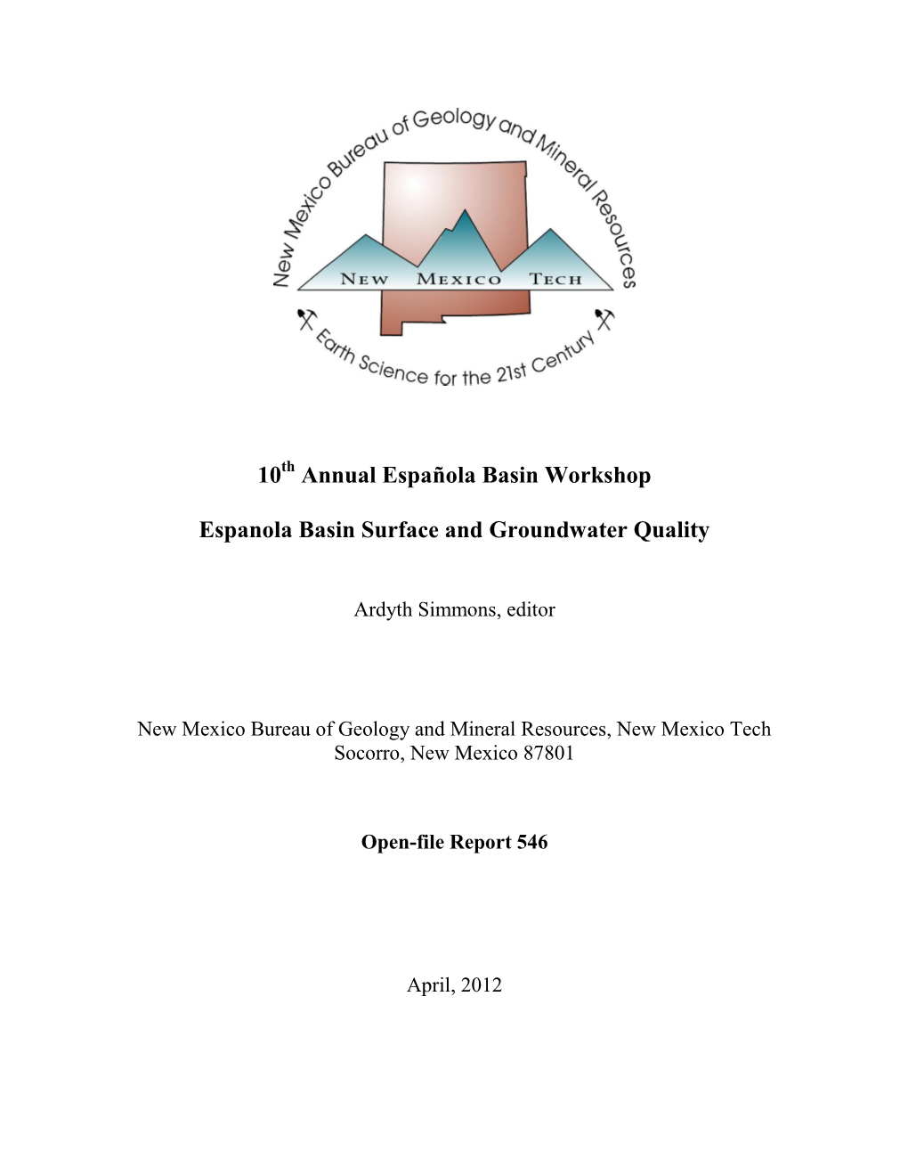Española Basin Surface and Groundwater Quality
