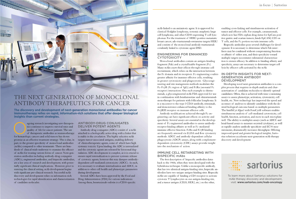 The Next Generation of Monoclonal Antibody