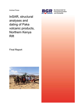 Insar, Structural Analyses and Dating of Paka Volcanic Products, Northern Kenya Rift