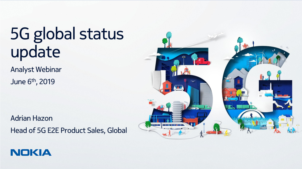 Nokia 5G Virtual Event June 2019 Adrian Hazon