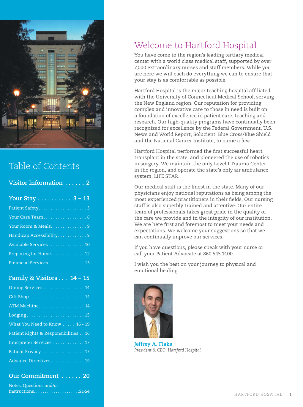 Hartford Hospital Patient Health Care Journal