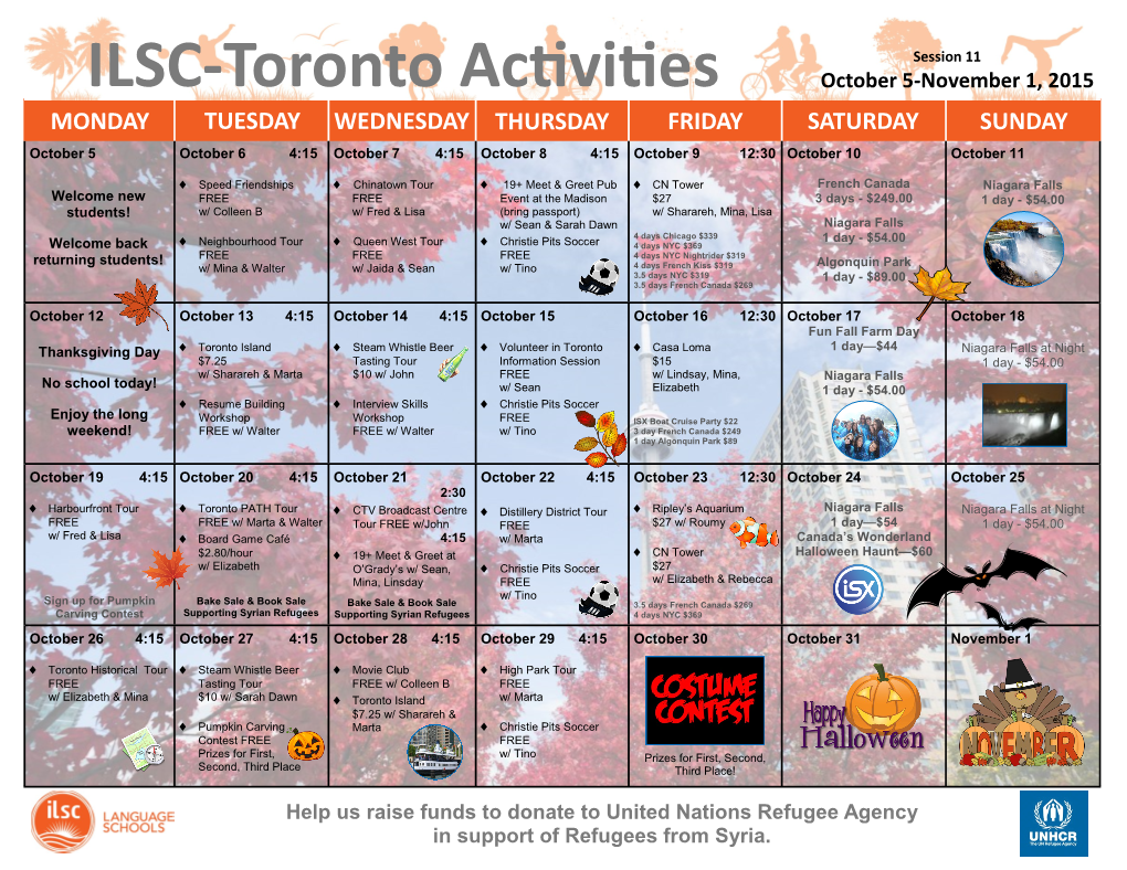 ILSC-Toronto Activities
