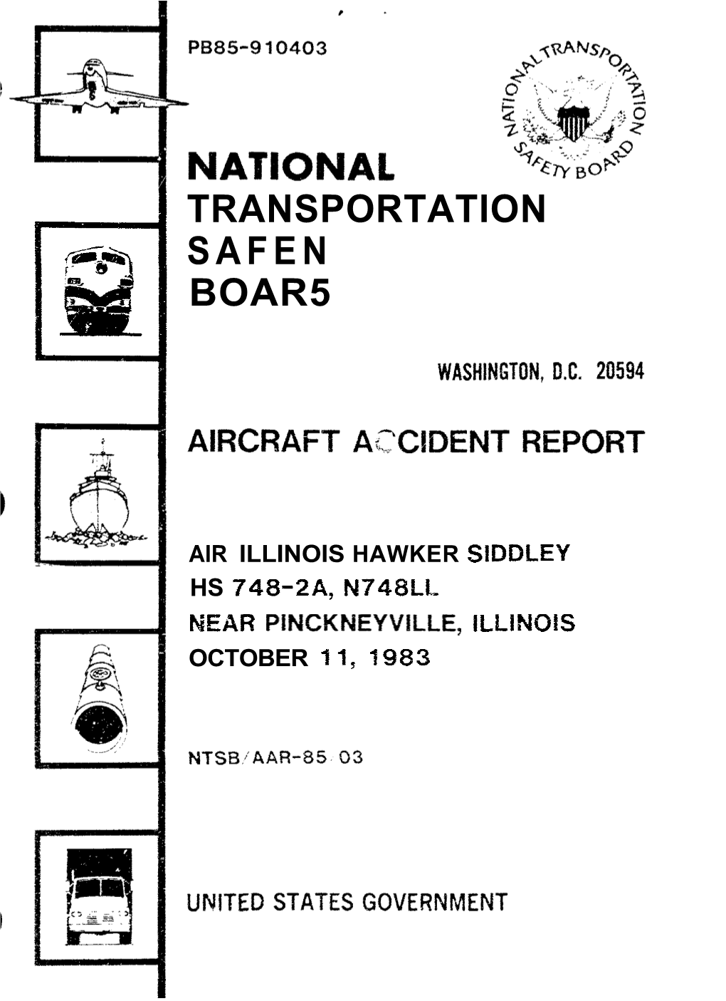 NTSB Report on Air Illinois Flight