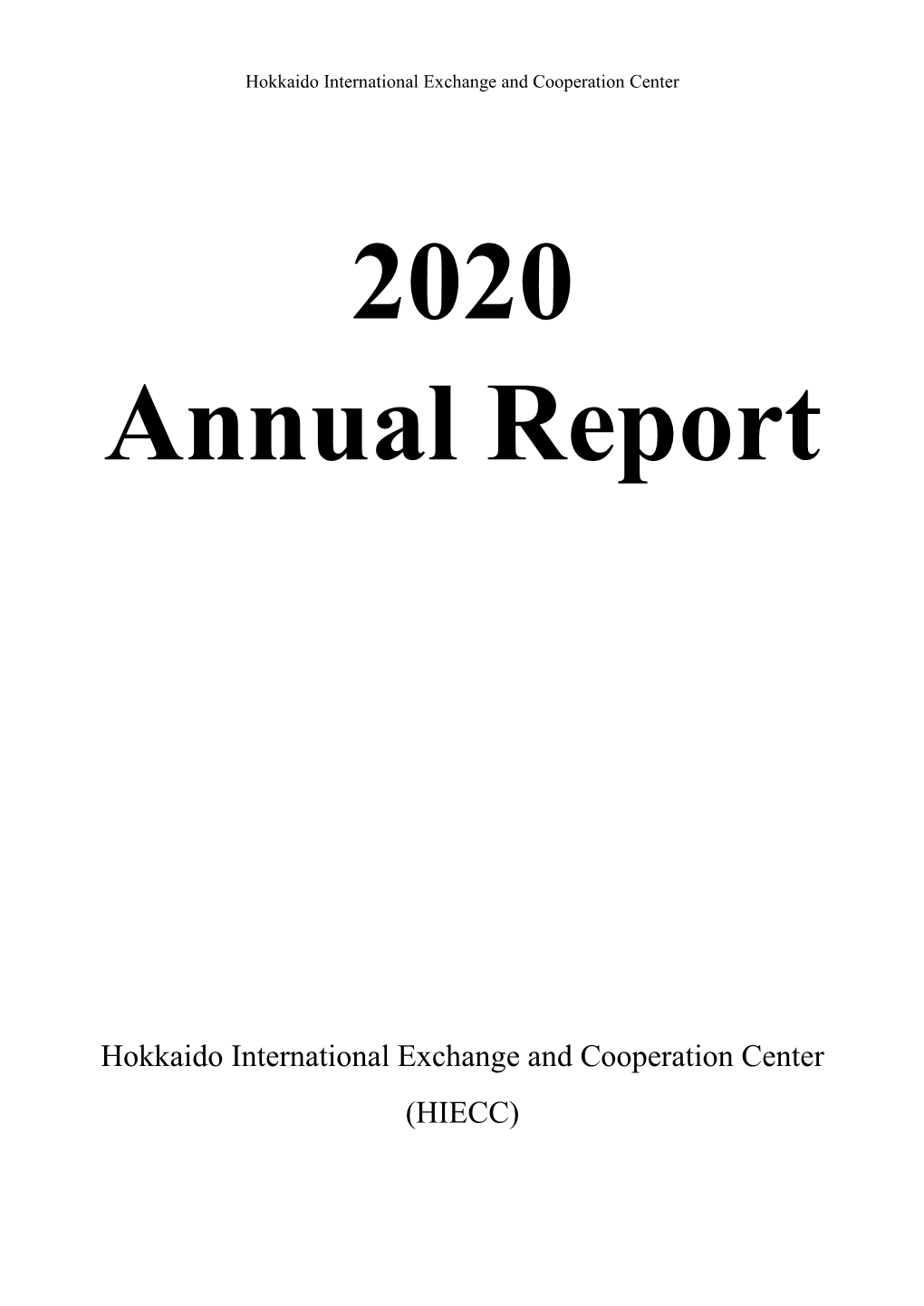 2020 Annual Report