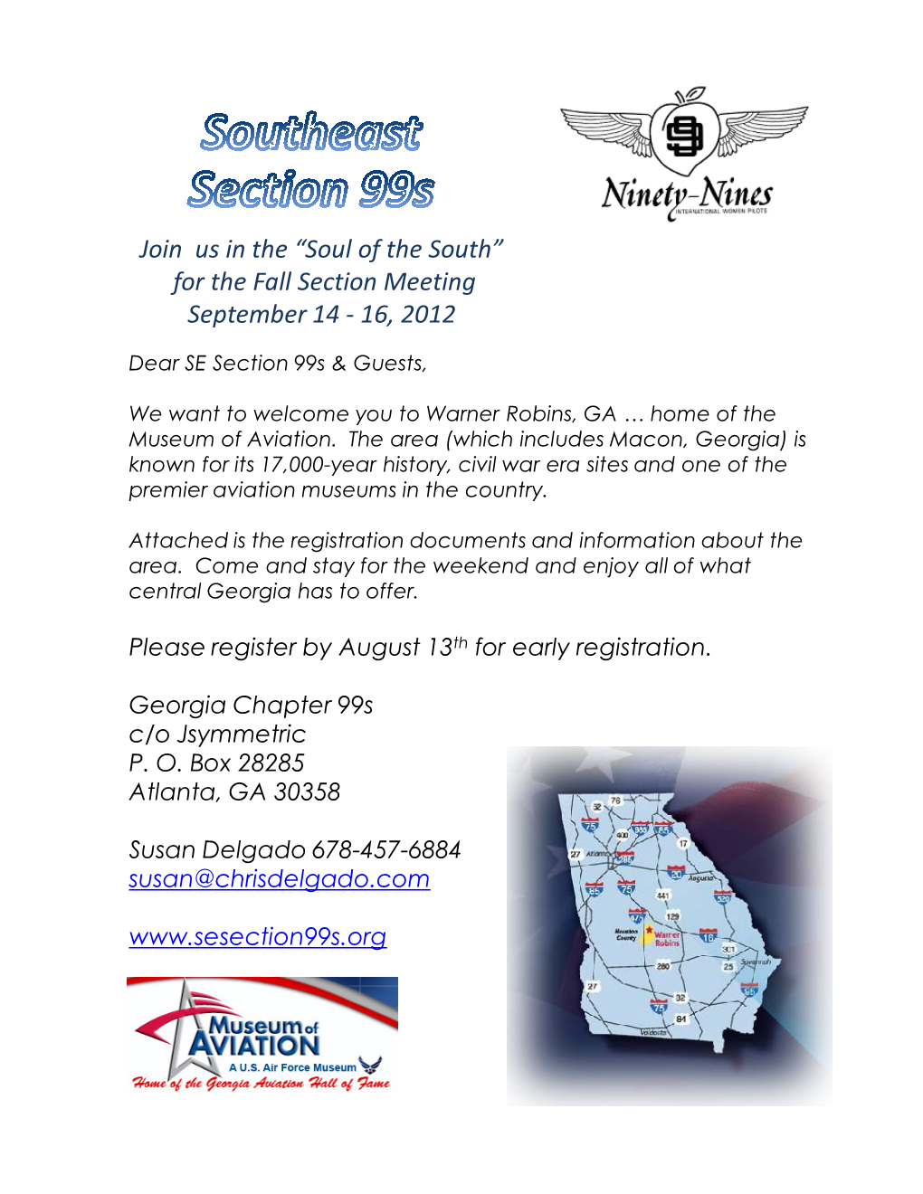 For the Fall Section Meeting September 14 - 16, 2012