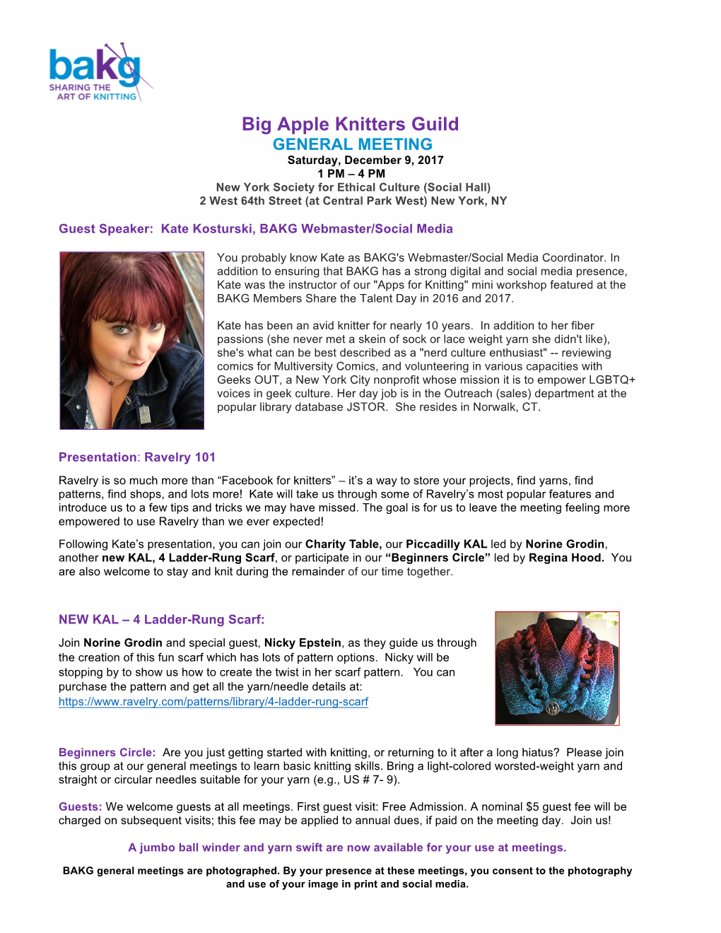 Big Apple Knitters Guild