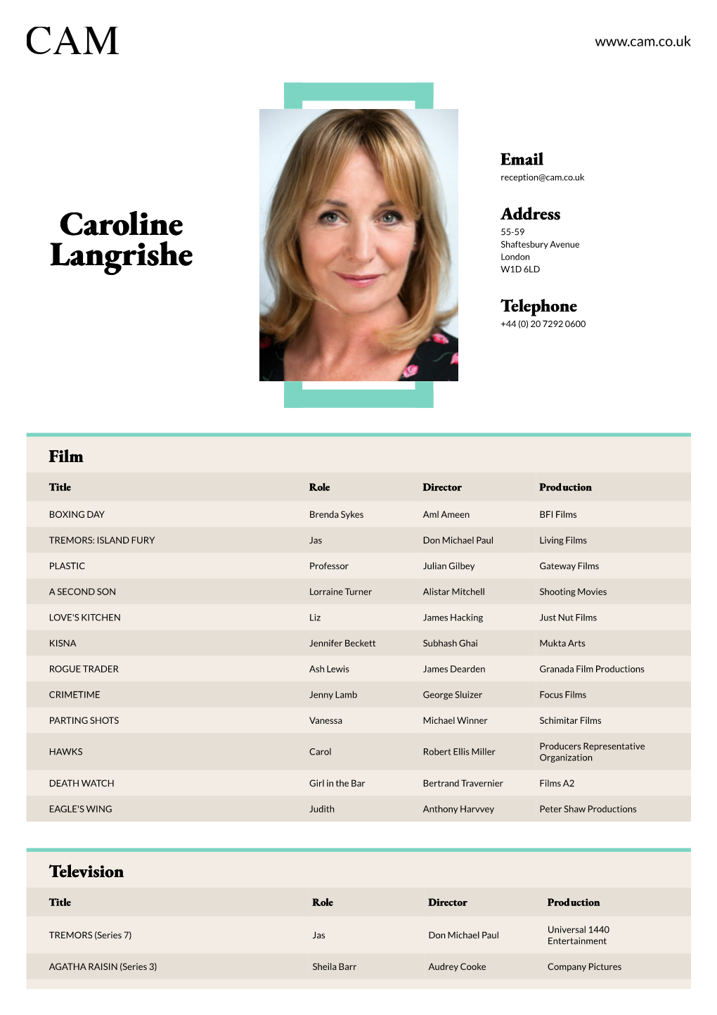 Caroline Langrishe