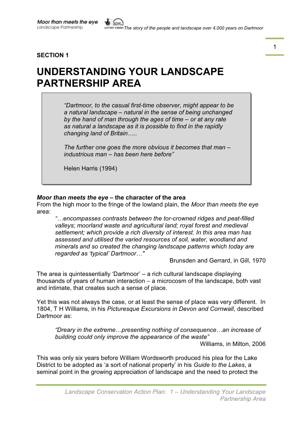 Understanding Your Landscape Partnership Area