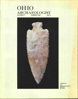 Ohio Archaeologist Volume 31 Summer 1981 No