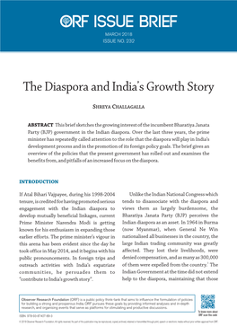 The Diaspora and India's Growth Story