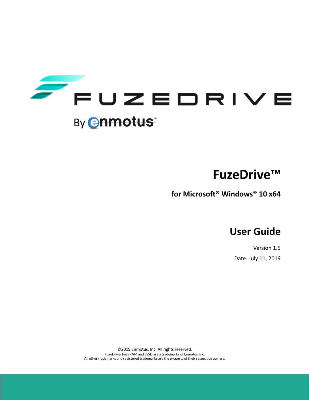 Fuzedrive™ for Microsoft® Windows® 10 X64