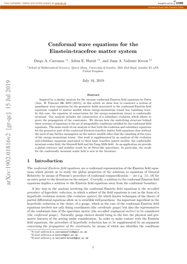 Conformal Wave Equations for the Einstein-Tracefree Matter System