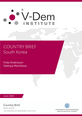 Country Report South Korea