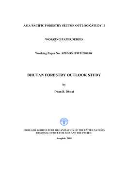 Bhutan Forestry Outlook Study