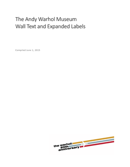 LARGE Print Text for Vinyl and Expanded Labels June 2015