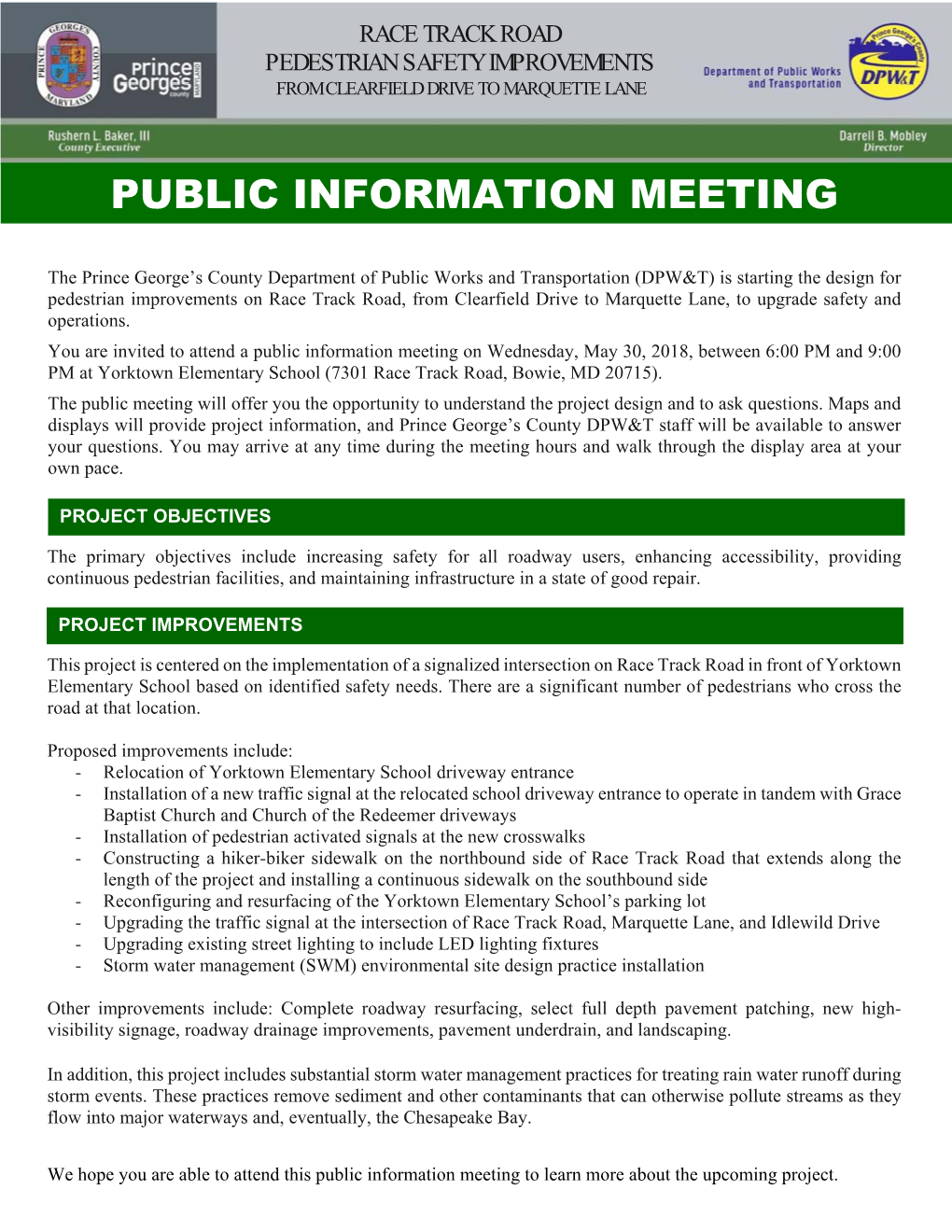 Public Information Meeting