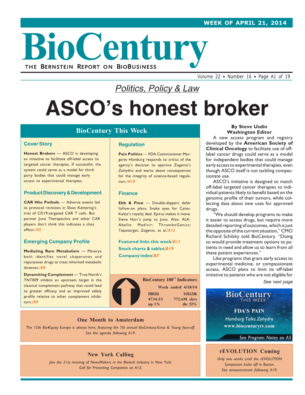 ASCO's Honest Broker