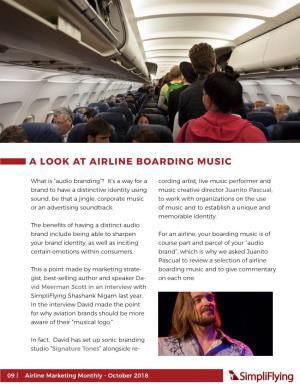 A Look at Airline Boarding Music with Juanito Pascaul