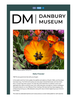 May 8 Danbury #Museumfromhome