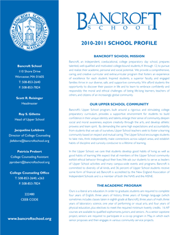 2010-2011 School Profile