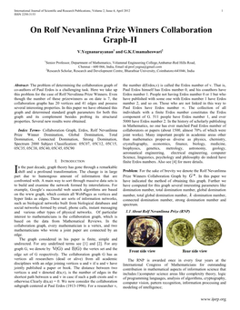 On Rolf Nevanlinna Prize Winners Collaboration Graph-II