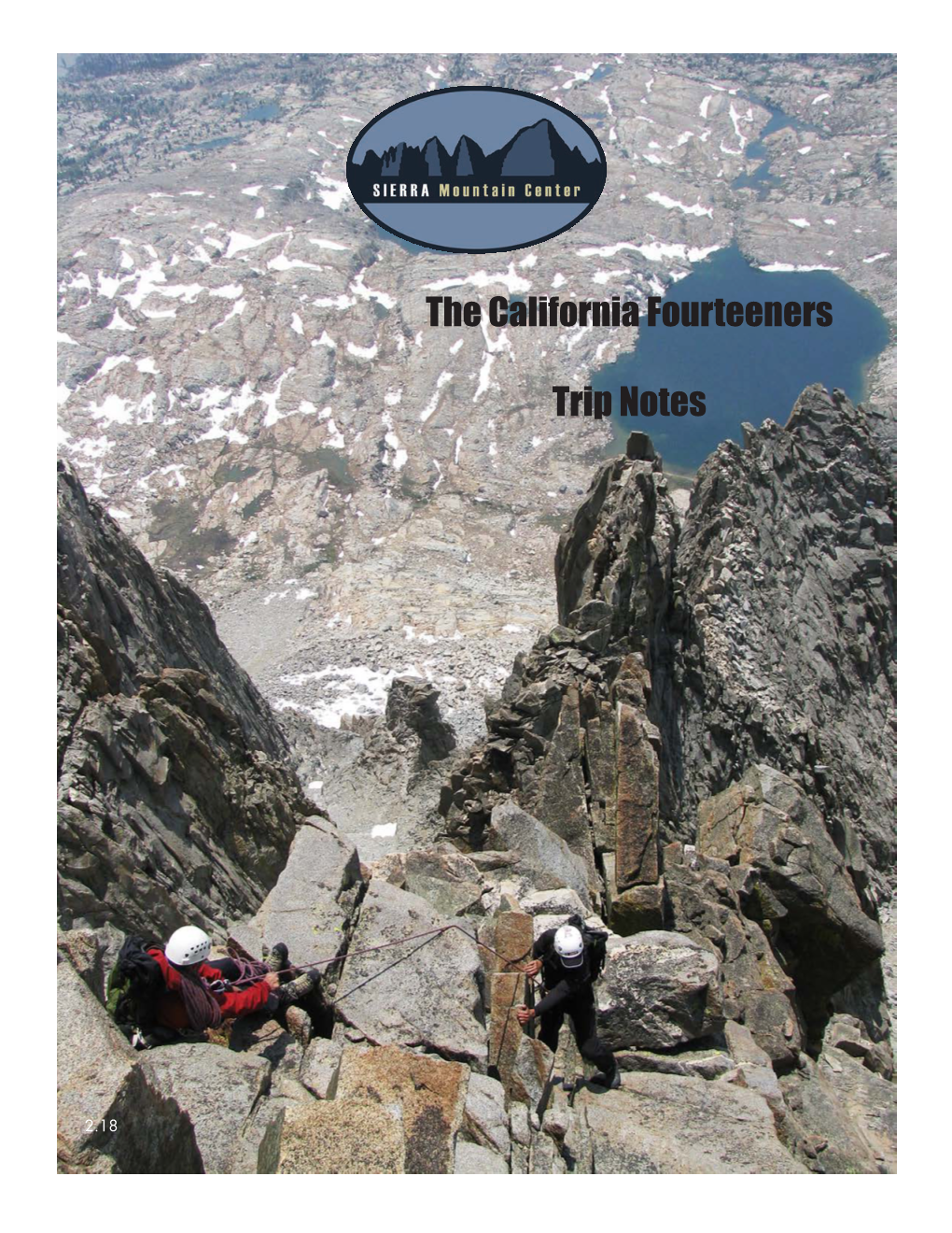 The California Fourteeners Trip Notes