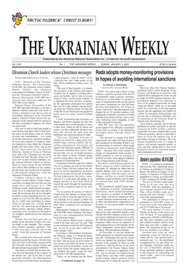 The Ukrainian Weekly 2003, No.1