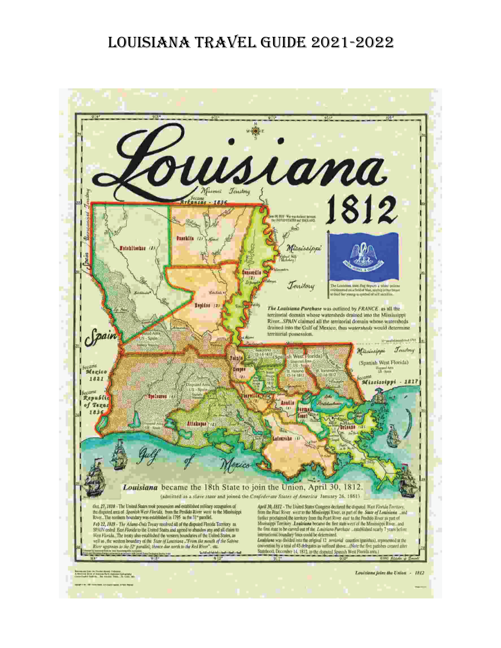 louisiana state travel pocket guide