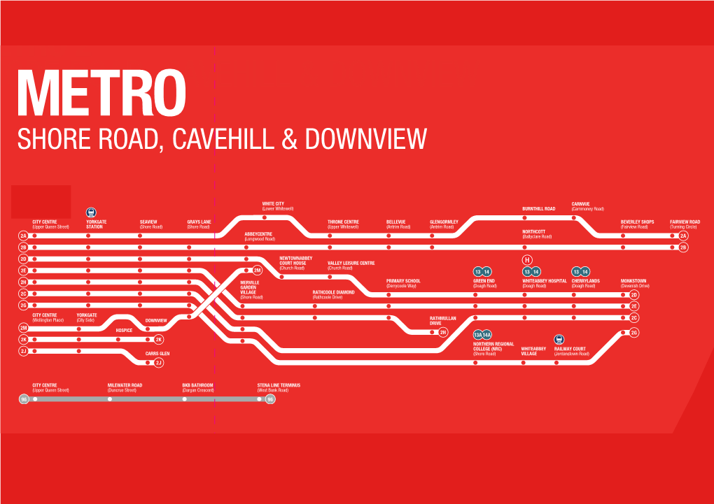 Metro 2 Shore Road, Cavehill & Downview