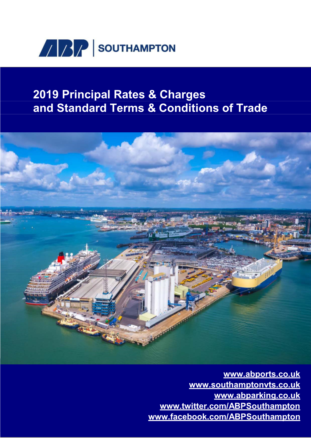 2019 Principal Rates & Charges and Standard Terms & Conditions Of