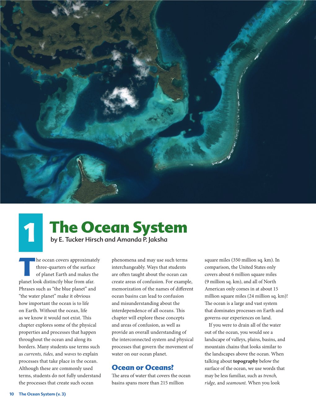 Chapter 1: the Ocean System