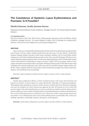 The Coexistence of Systemic Lupus Erythematosus and Psoriasis: Is It Possible?